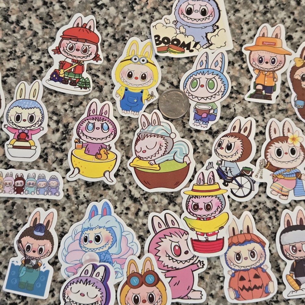 🍒🍒 Labubu Stickers (Set Of 10)
